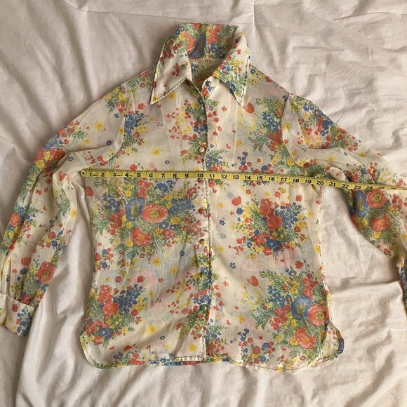 Handmade vintage floral button down - Picture 1 of 5